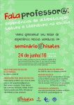 cartaz Falaprofessora Seminario 10 anos HISALES