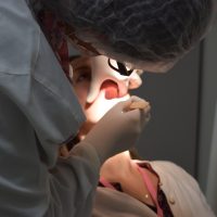 Dentista atende paciente